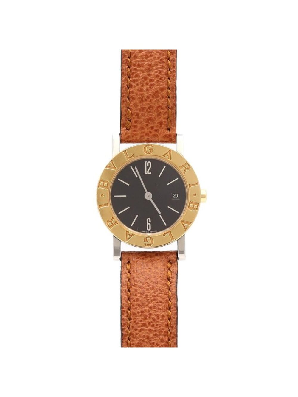 Bvlgari Stainless Steel Yellow Gold Quartz Watch